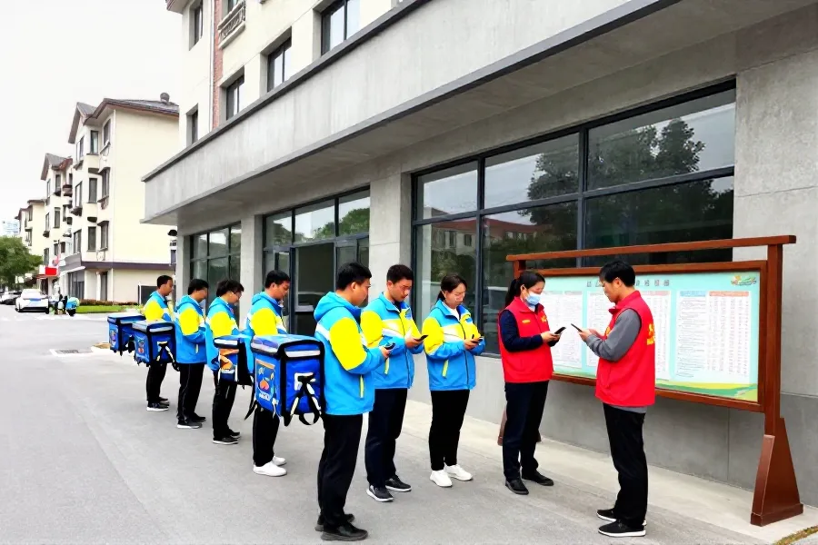 黄石大智路社区：外卖骑手变身“平安管家”，随手拍隐患成治理新风尚