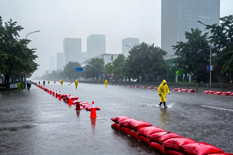 京津冀迎强降雨过程 北京拟明日启动防汛二级响应