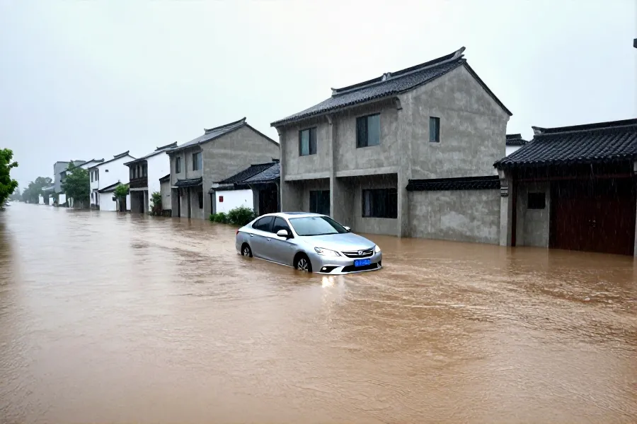 台州三门县遭遇特大暴雨：台风“白海豚”过境后累计雨量居全市之首