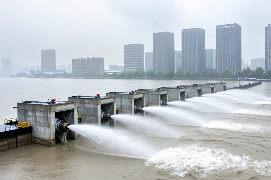 上海启用史上首次苏州河强排入黄浦江机制应对台风暴雨