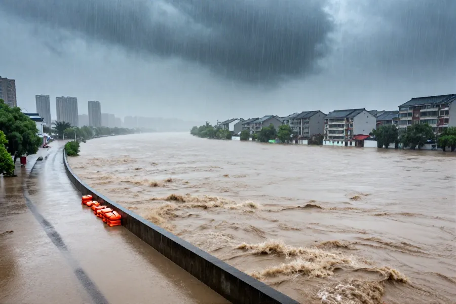 浙江多地发布洪水红色预警：台风“白海豚”二次登陆致多流域超保