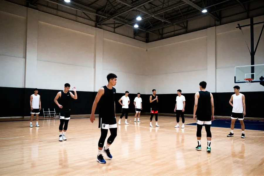 中国U18男篮热身赛战胜韩国东国大学队