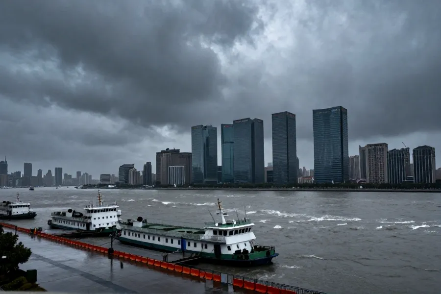强台风“白海豚”逼近上海：轮渡停航、景区闭园及大规模人员转移部署