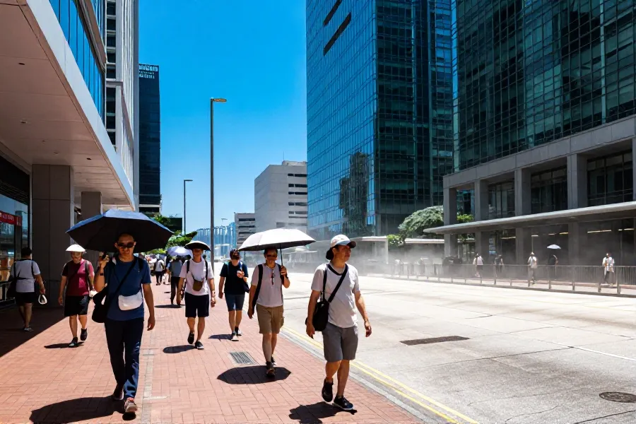 白海豚外围气流致港高温 天文台：明日或达37°C