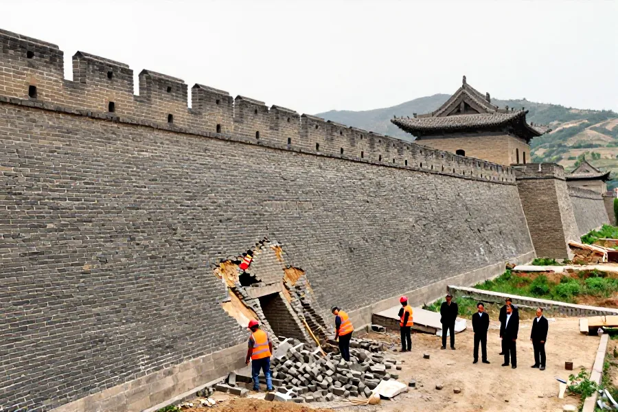 山西中阳明代城墙“拆旧建新”引争议，省市两级文物部门已介入