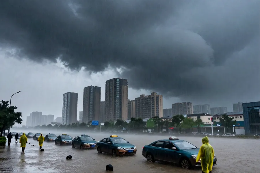 台风“白海豚”深入内陆致多地暴雨，河南山东局地或现特大暴雨