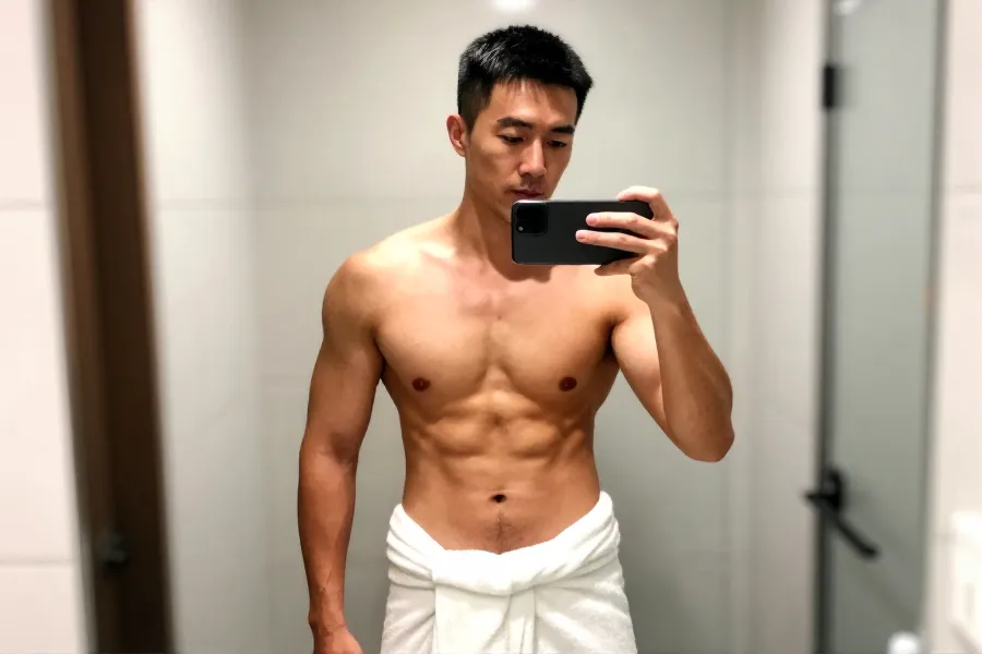 关智斌广州个唱前晒半裸照，阿Sa留言成焦点
