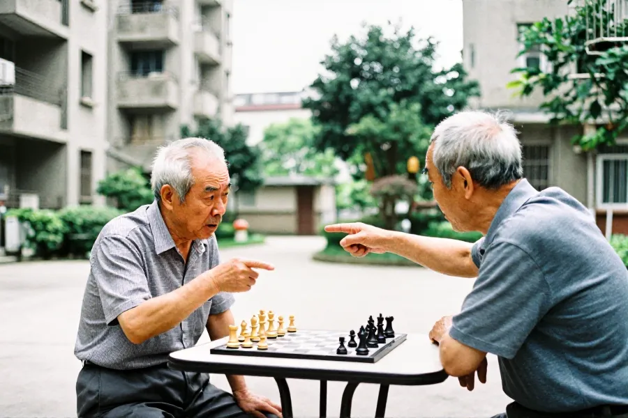 彩虹邨下棋起争执，两翁互殴一人持刀，双双被捕送医