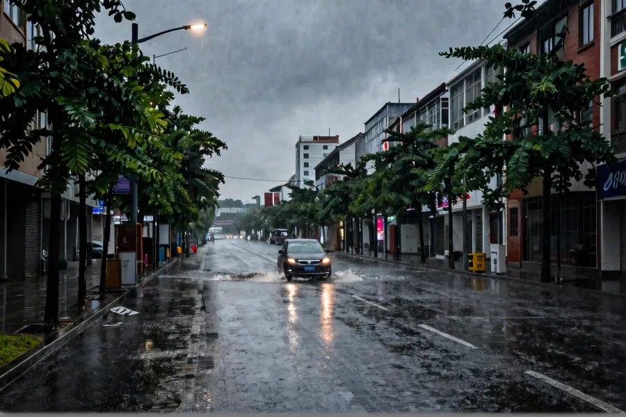 广东强降雨持续 广州单小时雨量破50毫米