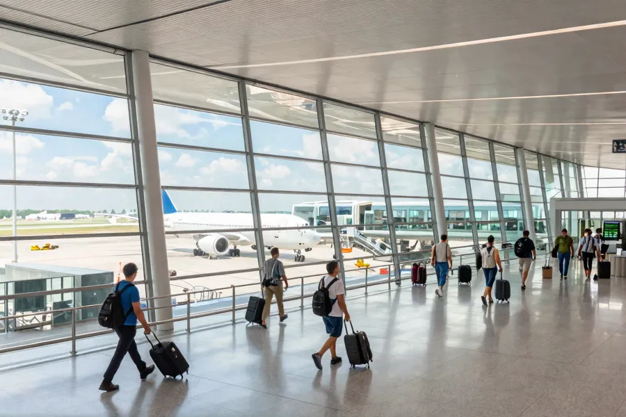 青岛胶东国际机场转场五周年：暑运客流创纪录 国际航线双引擎增长