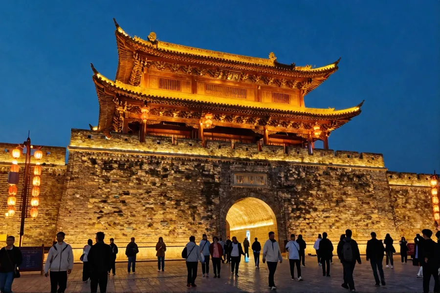 福建长汀古城暑期夜游人气旺，夜间文旅经济显活力