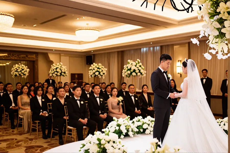 杨明庄思明大马婚礼 逾百艺人到场