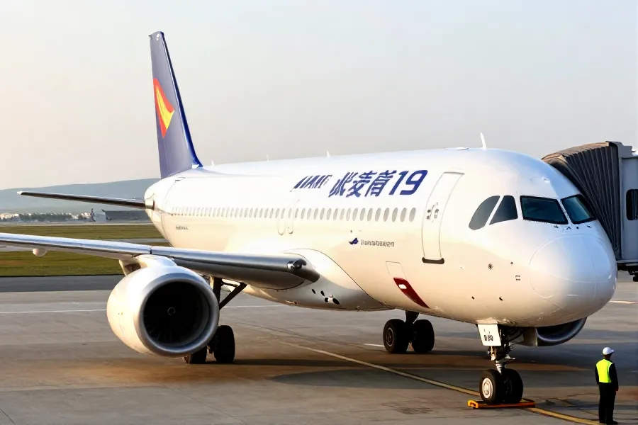 国产C919首次落定乌兰巴托国际定班航线