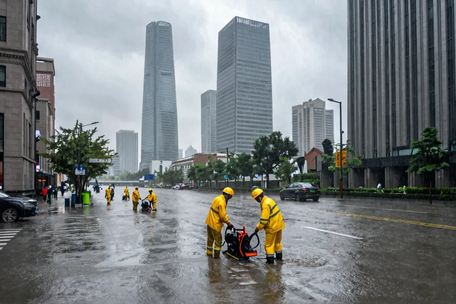 台风'白海豚'过境上海：城市应急体系经受考验